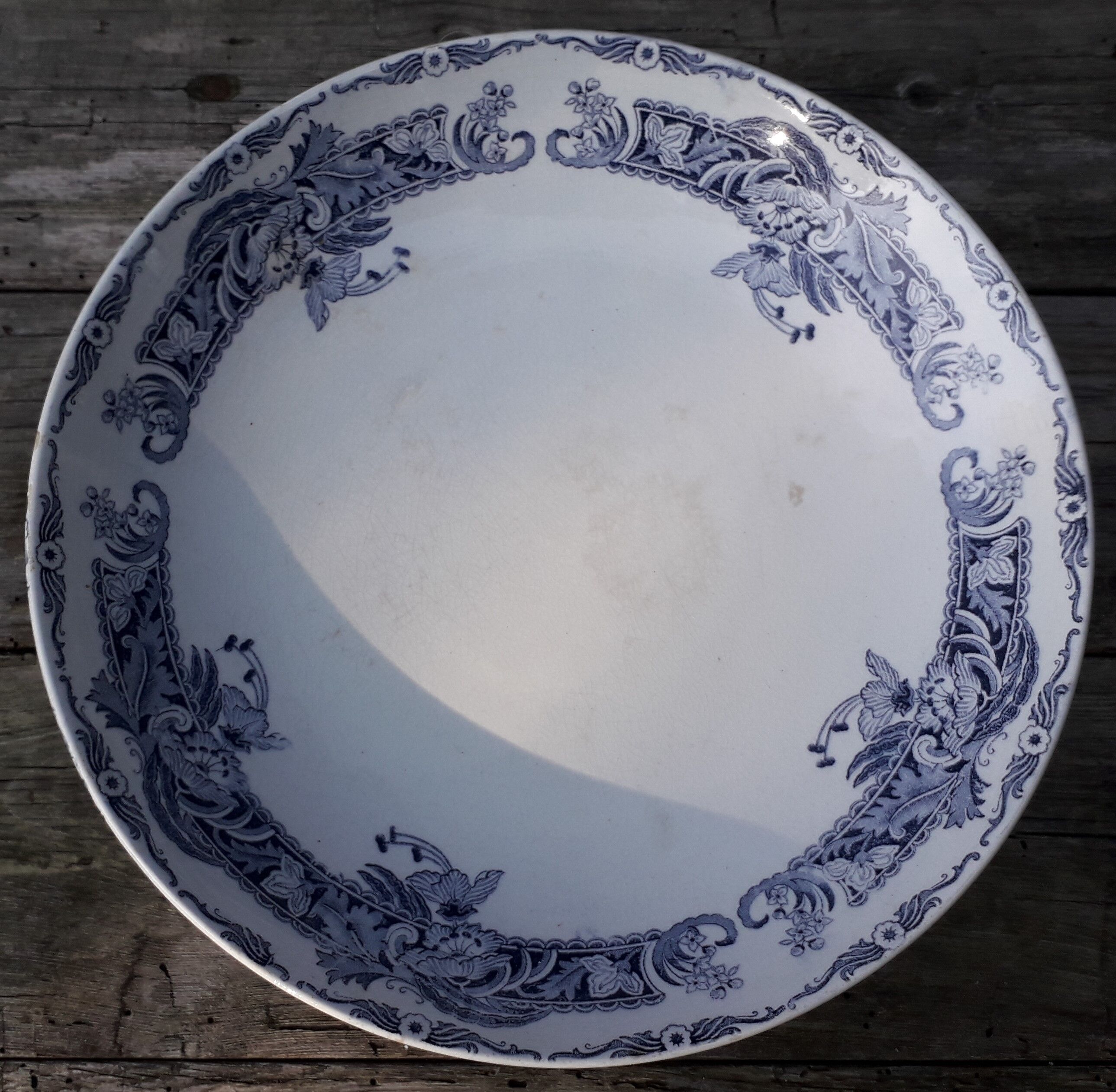 compotier earthenware CREIL and MONTEREAU