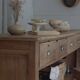 Old trading counter in solid oak – 19th century trade furniture