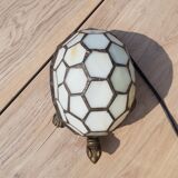 Tiffany style turtle stained glass lamp