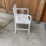 Art deco white painted chair, 1930