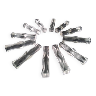 Box of 12 knife holders in Plexiglass