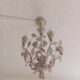 Wrought iron chandelier - Floral decorations - Italy - 1950
