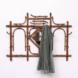 Dutch Colonial Wall Coatrack real Bamboo 1930s