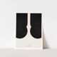 Abstract black figures giclee print, 50x70cm
