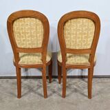 Pair of Blond Mahogany Chairs, Art Deco – 1940