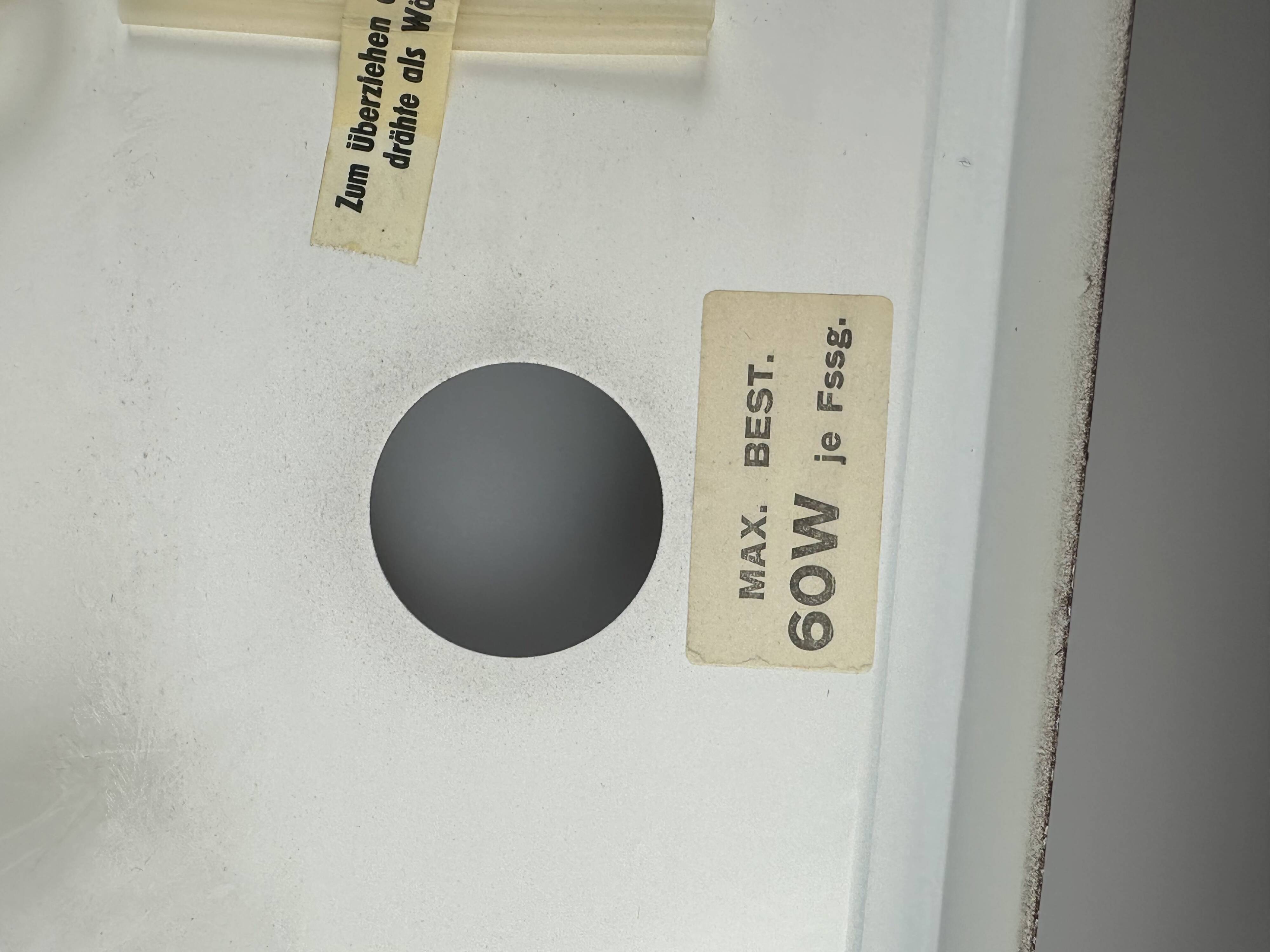 XXL 1960s/70s Plastic Ceiling Lamp by Ridi Leuchten Germany