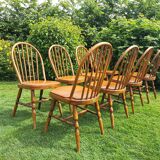 Set of 8 Baumann bistro chairs