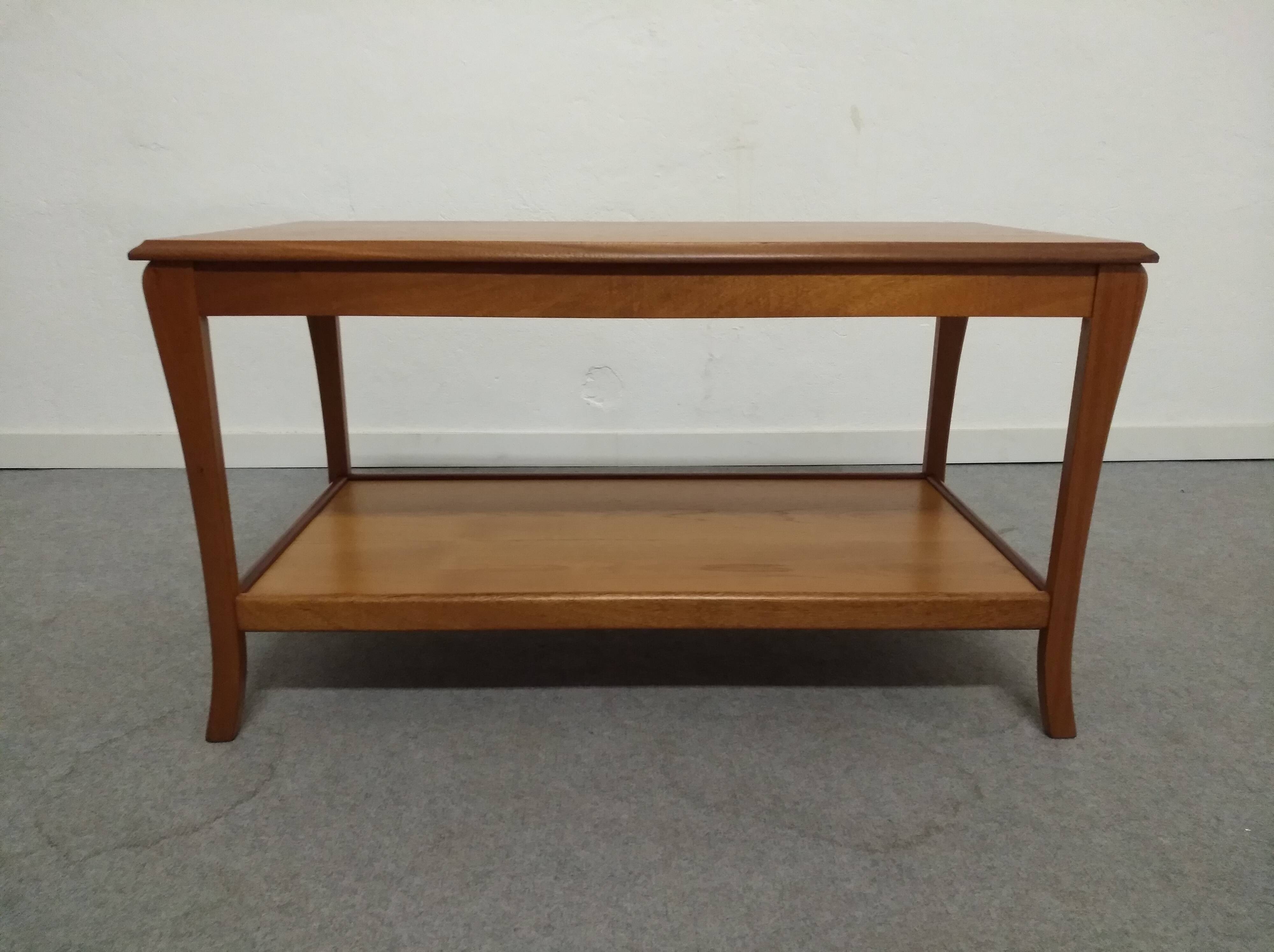 Teak coffee table with vintage extensions