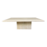 Rectangular travertine coffee table from the 1970s, Italy.