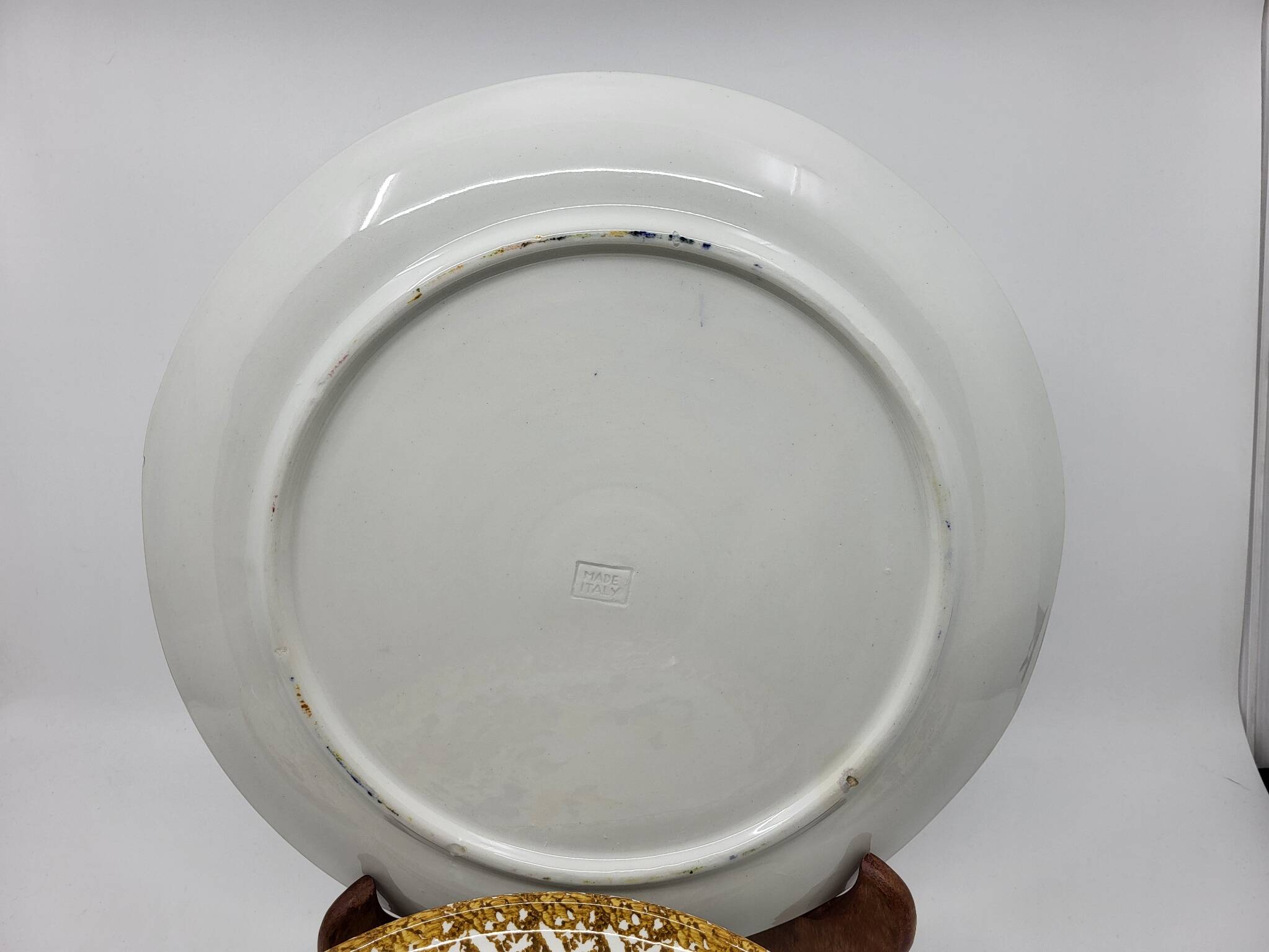 Vintage Italy 1970s decor plates and dishes set