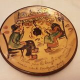 Assiette poterie saint laurent du pape gery