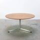 Circular coffee table in oak by Arne Jacobsen for Fritz Hansen, 1960s
