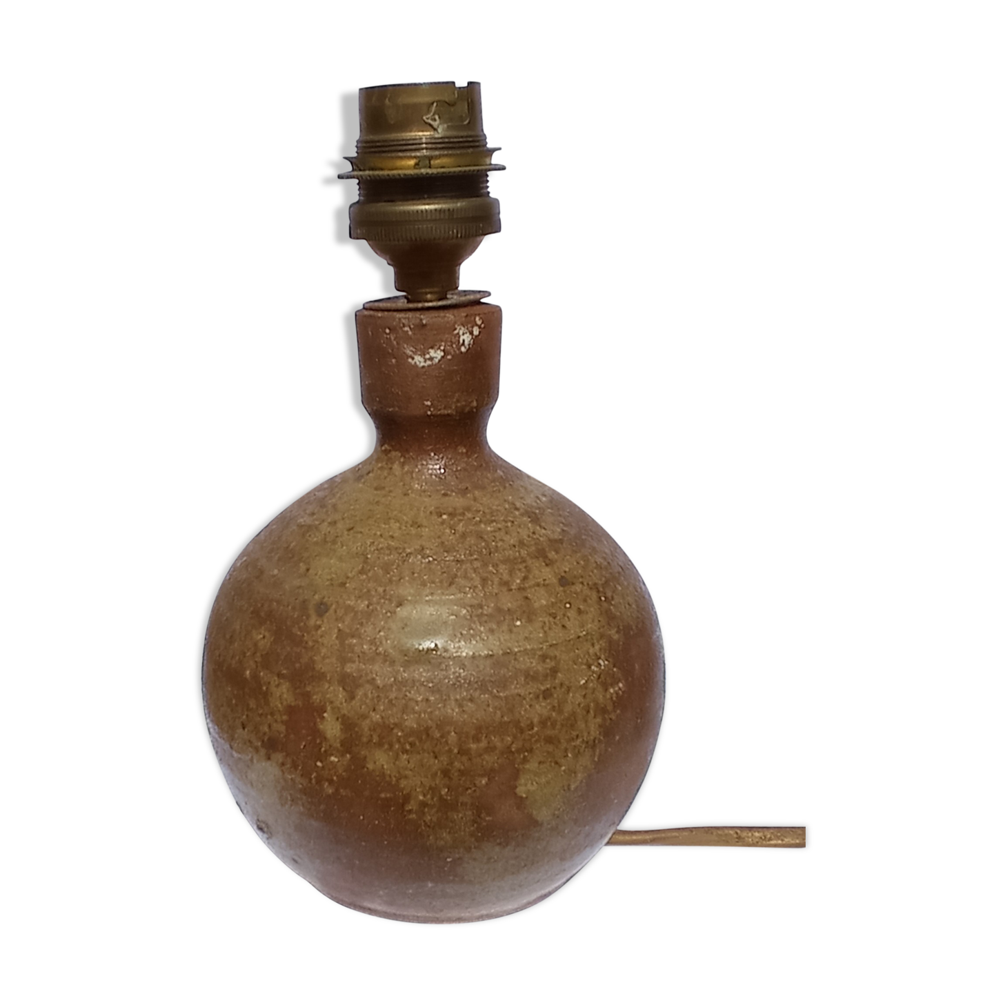 Stoneware ball lamp base La Borne circa 1970