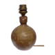 Pied de lampe boule en grès La Borne circa 1970