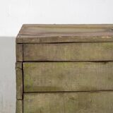 Antique green primitive style chest (circa 1920) #21