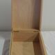 Boite en bois verni