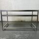 Aluminum and Glass Desk