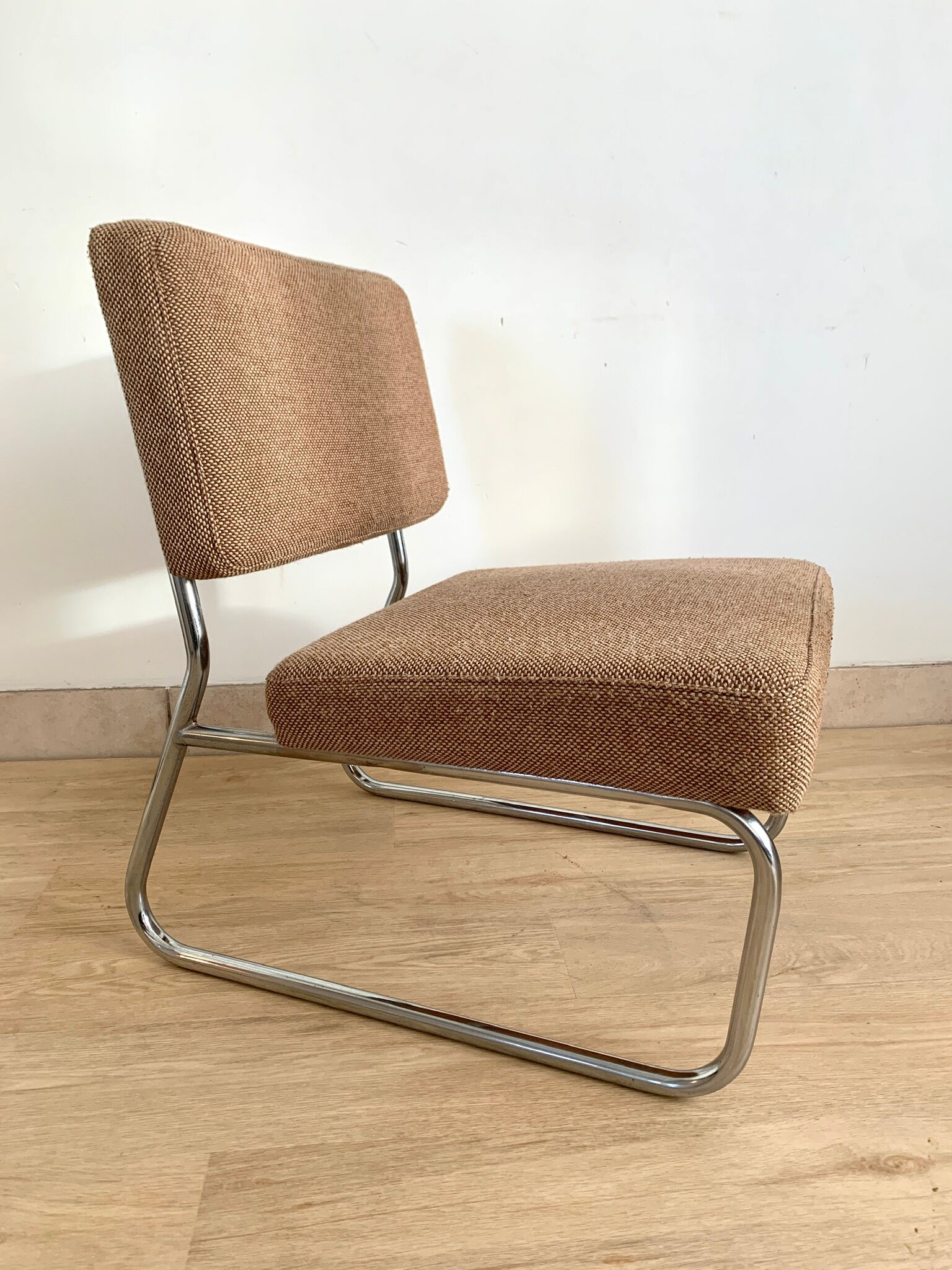 70s chrome and wool heater