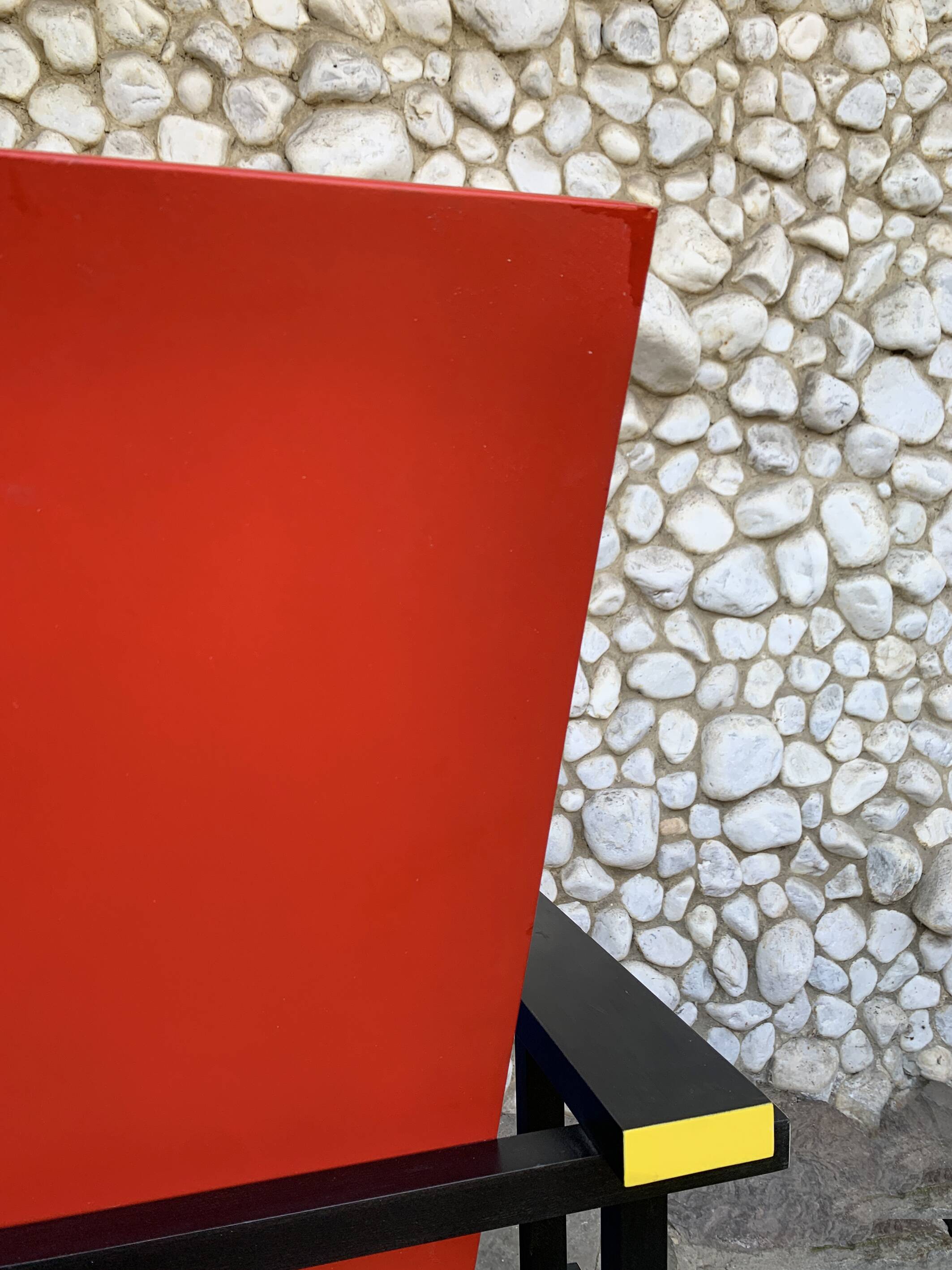 Armchair in the style of the Red & Blue Chair by Gerrit Rietveld