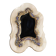 Petit miroir de table ancien champlévé et bronze doré XIX-XX siècle