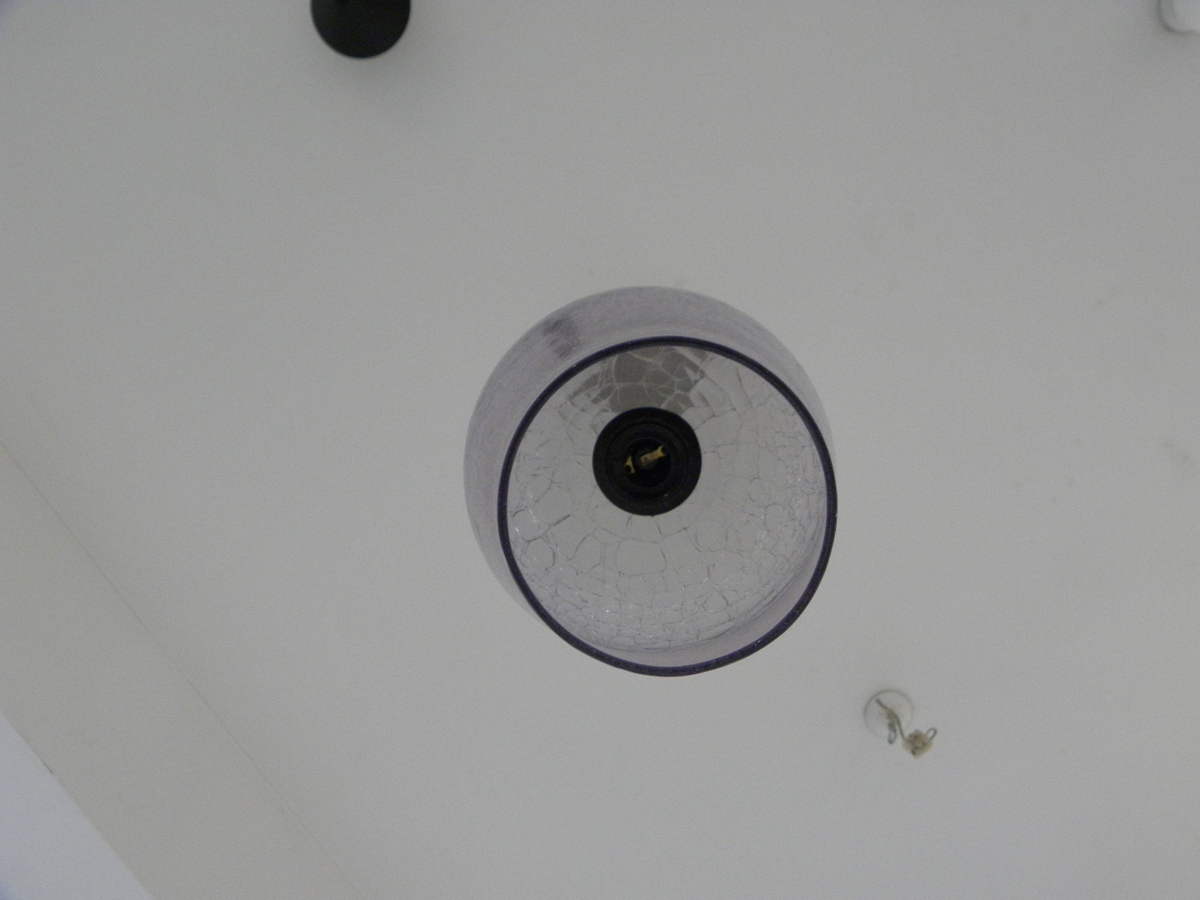 Purple cracked glass ceiling lamp Modern decorative pendant