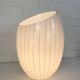 Large Murano glass table lamp with lined pattern 1950-60