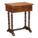Antique sewing table in walnut and cherry wood, 19th century.