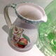 Pitcher decorated with ceramic peaches Himark Italy