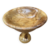 Antique Vintage Turned Wood Centerpiece Cup