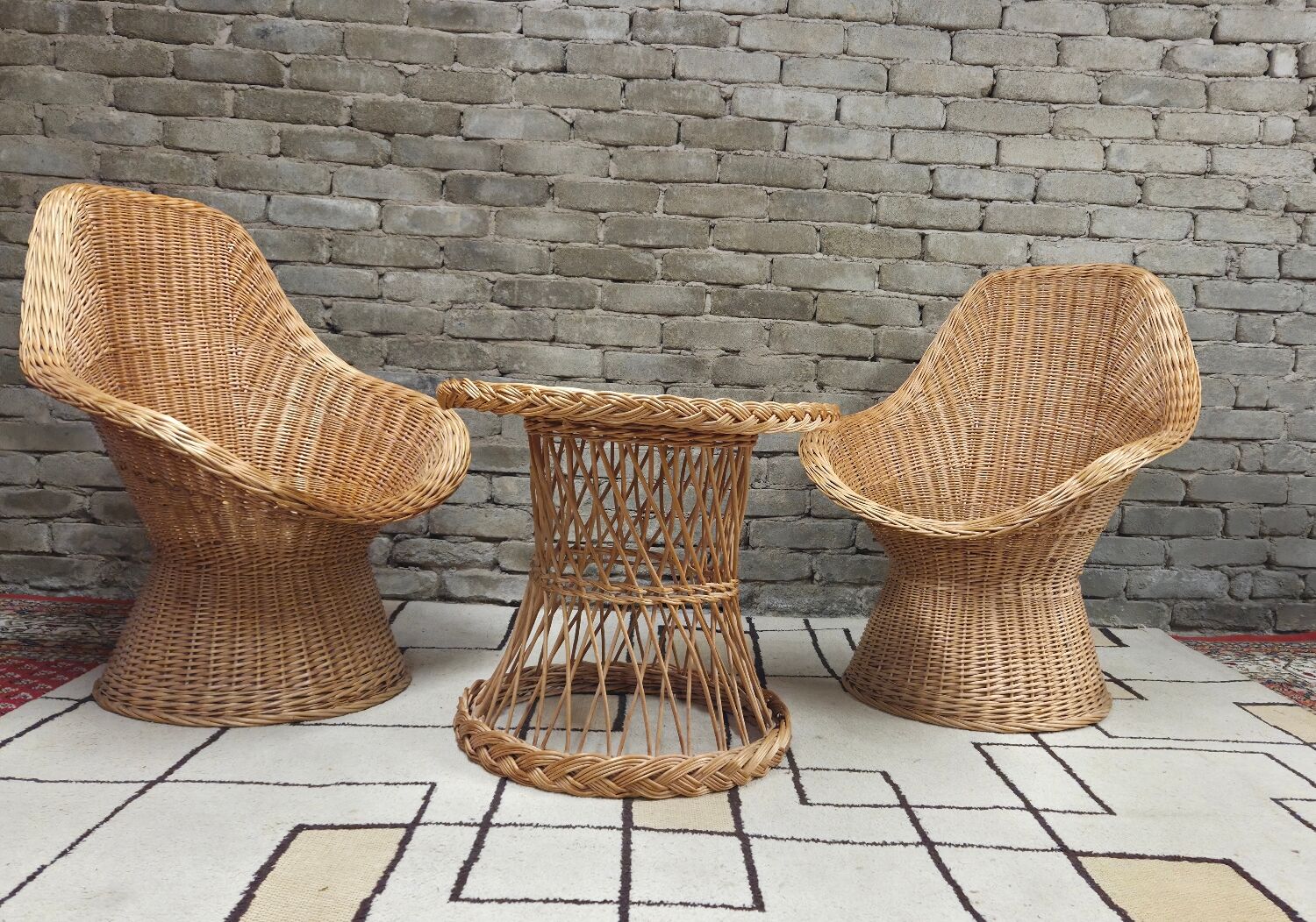 Rattan, wicker lounge set