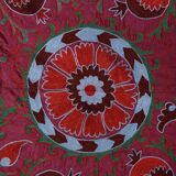 Hand knotted rug, vintage Turkish rug 93x195 cm