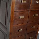 Classification cabinet mahogany drawers Netherlands 1930s