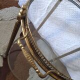 Brass rolling trolley with removable tray