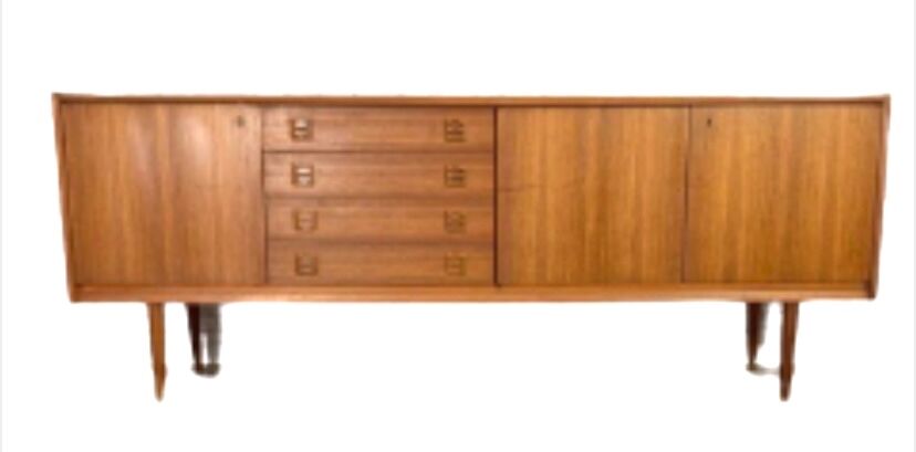 Vintage Scandinavian teak sideboard from the 50s, 60s, 70s