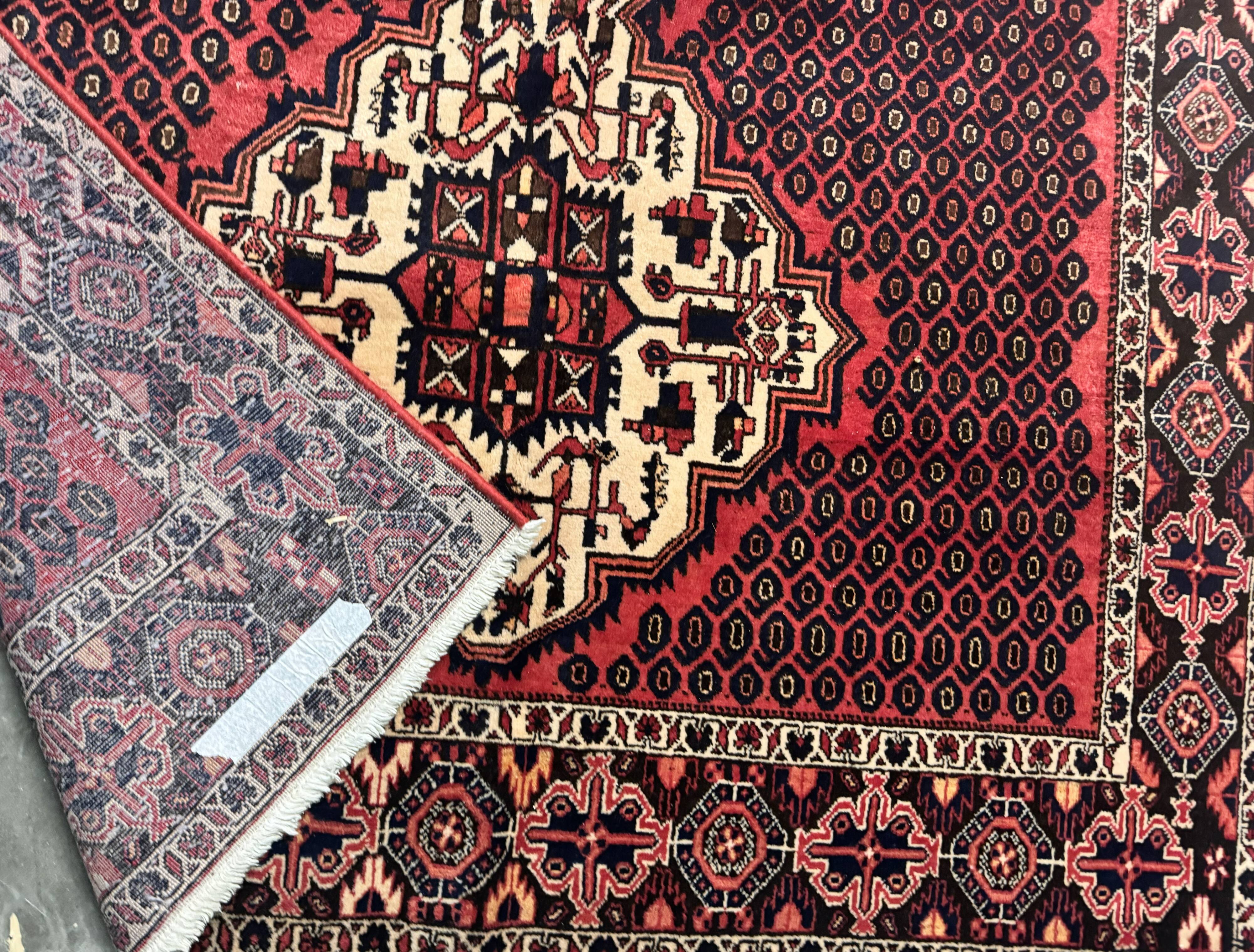 handmade Persian rug from Hamedan