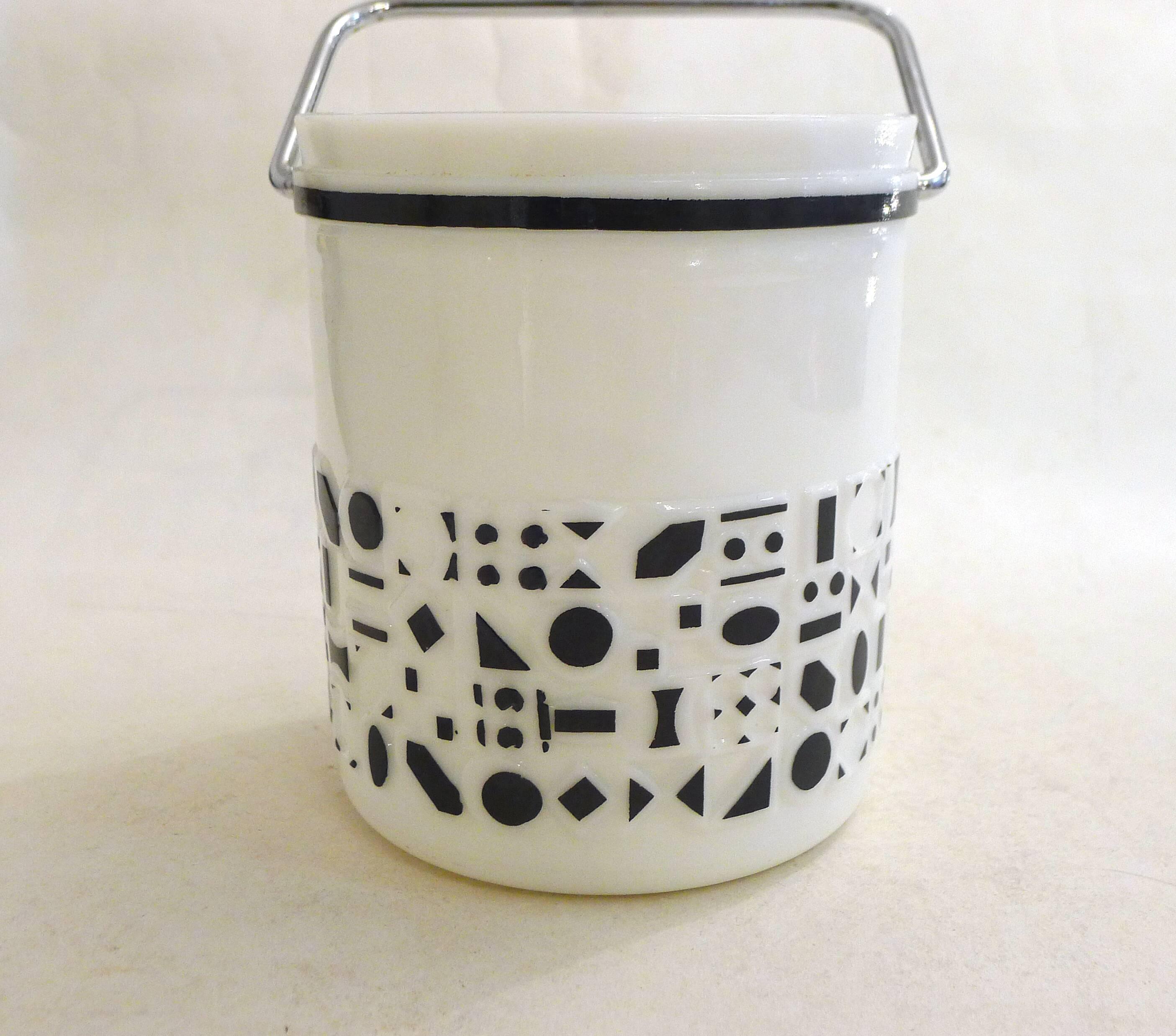 Opaline ice bucket 1960s
