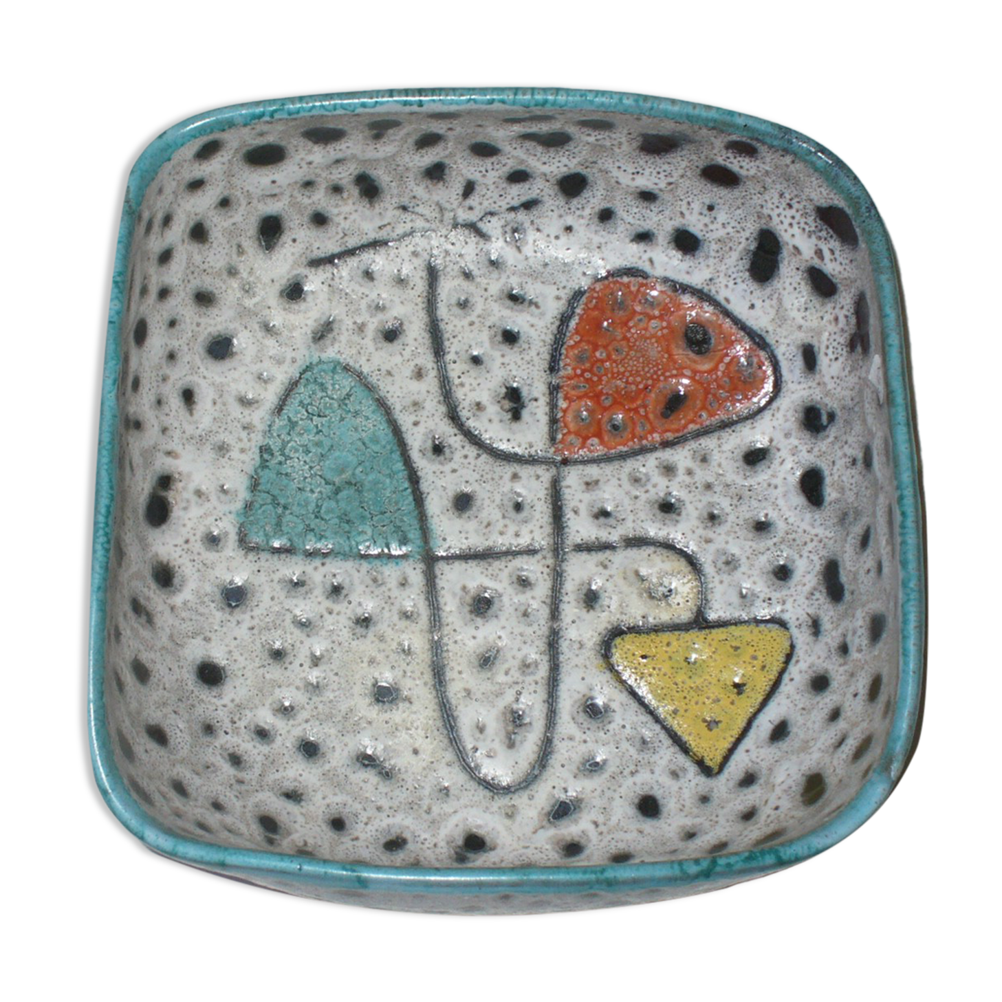 salad bowl - hyèvre ceramic fruit cup from the 50s