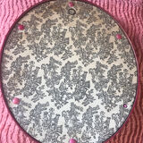 Vintage curved glass frame