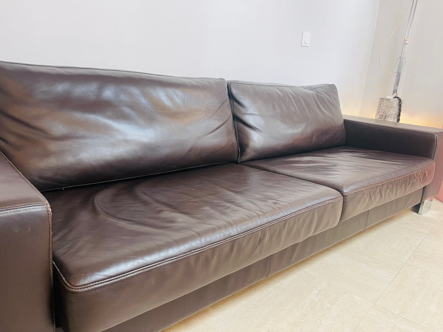 "Bahia" canapé BoConcept brown leather, 2016