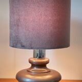 Ceramic lamp with aluminum rim 70s