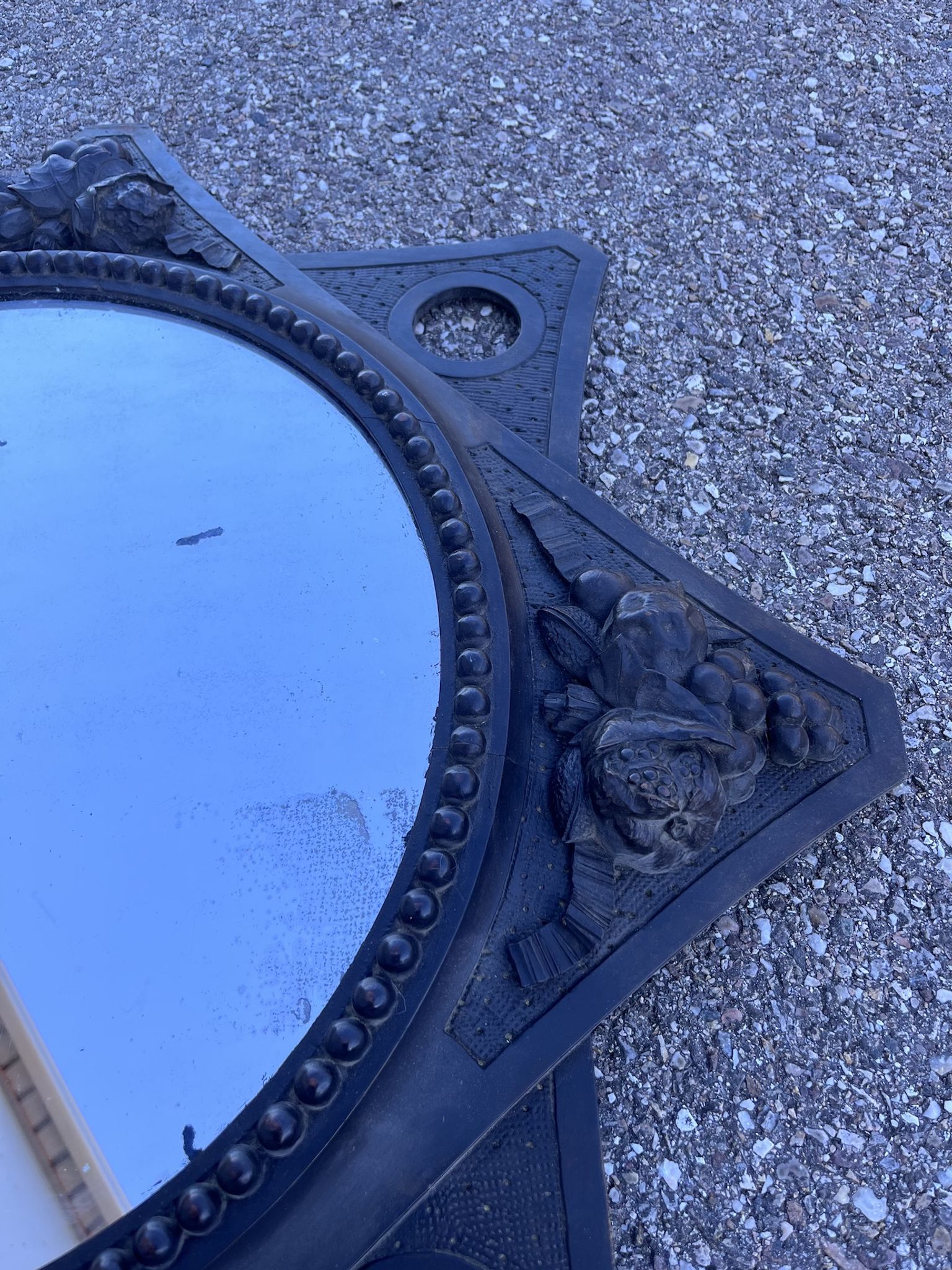 Miroir en bois sculpté art deco