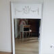 Patinated trumeau mirror Louis XVI style