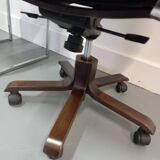 Westnofa Scandinavian office armchair in leather