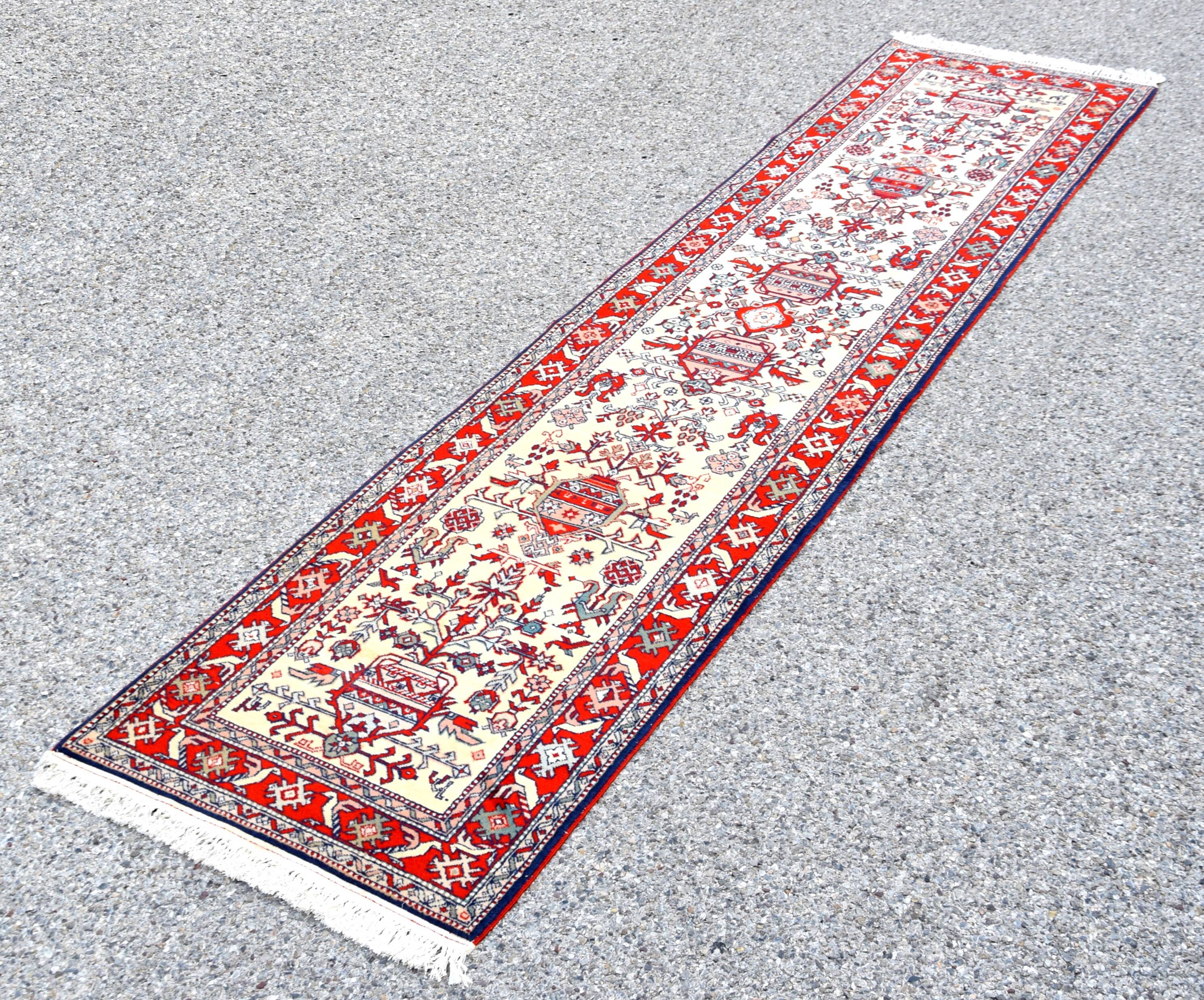 Tapis d'Orient Caucase Kazak Urss : 0.80 X 3.50 Mètres
