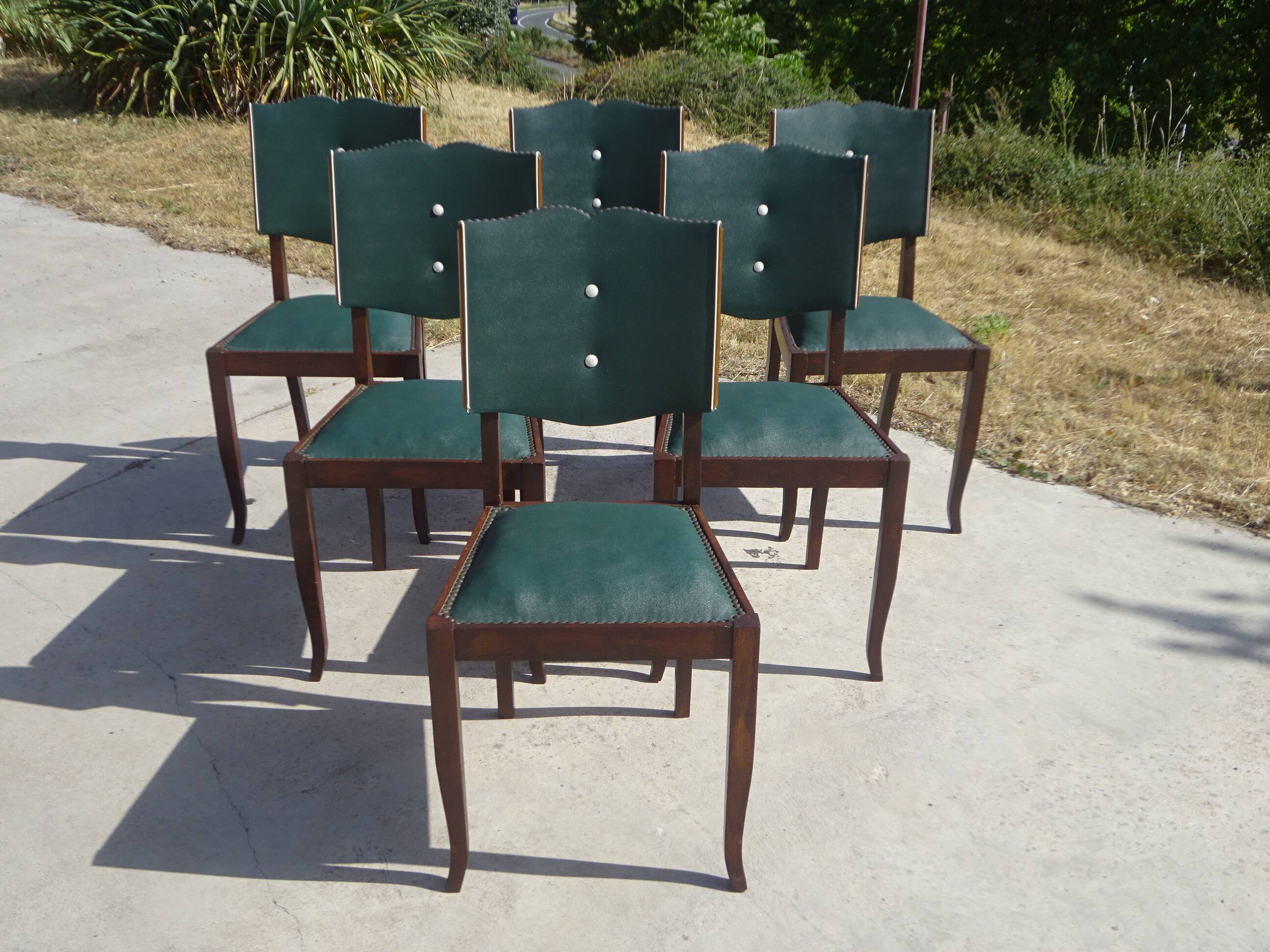 Restored Art Deco chairs, the 6.