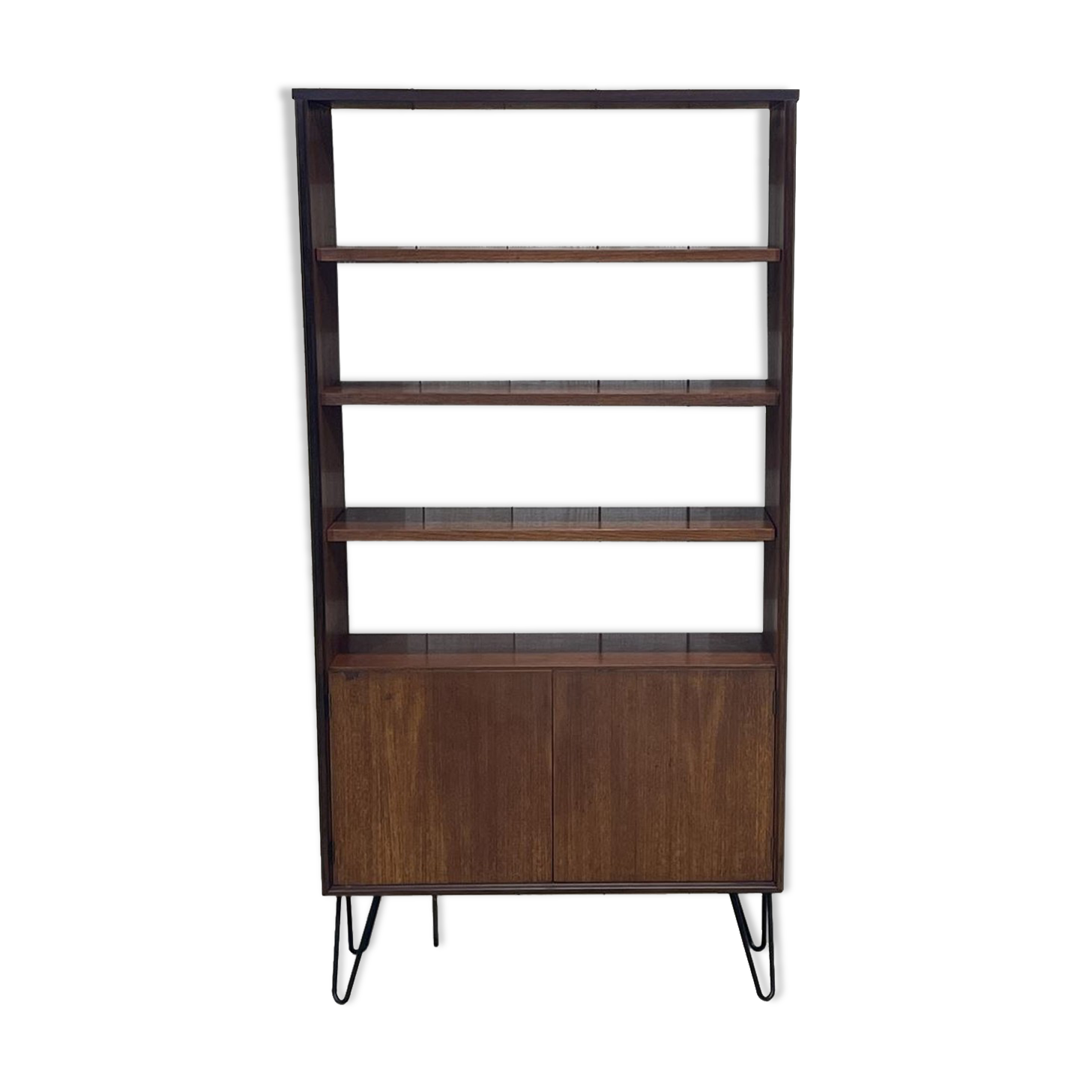 English library of the G-Plan brand of the 70s in teak