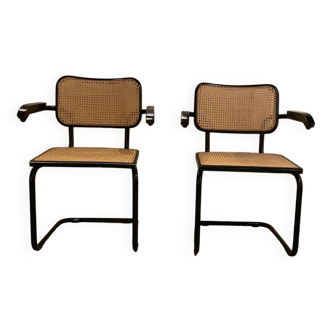 Pair of chairs Cesca B32 by Marcel Breuer 1970s