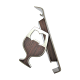 Two bottle opener rosewood steel vintage design