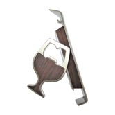 Two bottle opener rosewood steel vintage design