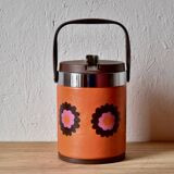 Vintage Brabantia ice bucket - Patrice floral decor - Netherlands